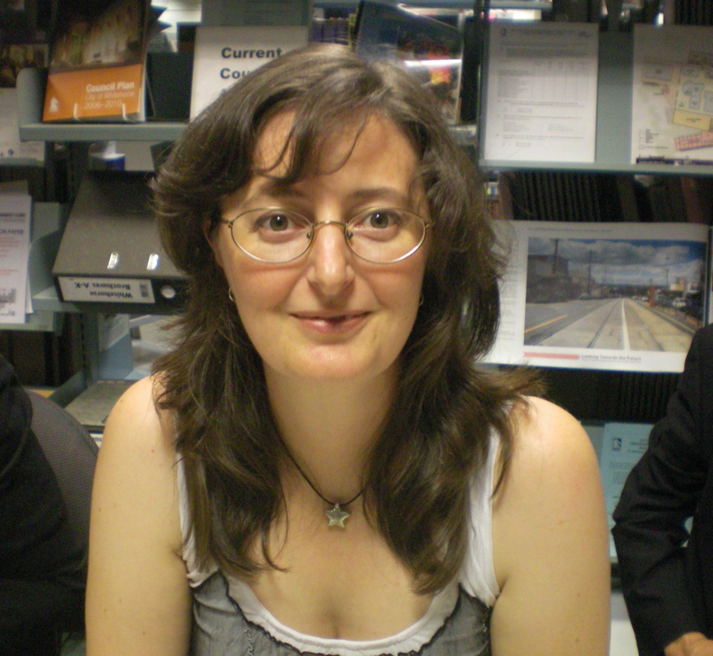 Hair + glasses